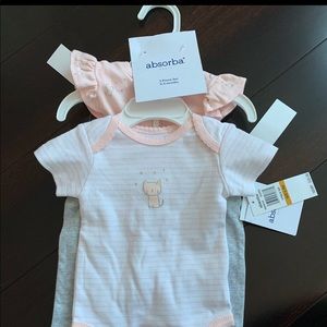 3 piece set 0-3 months absorba paris